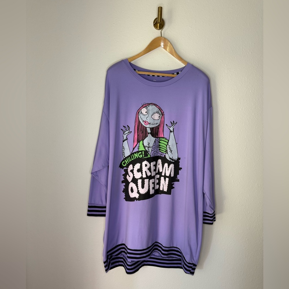 Nightmare Before Christmas Sallie Scream Queen Oversized Sleep Shirt size 2XL